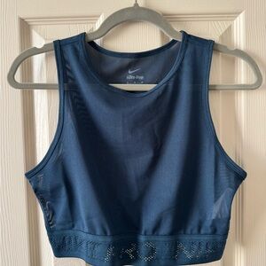 Nike Pro Women's Navy Cropped Tank